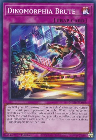 Dinomorphia Brute 25th Anniversary Tin: Dueling Heroes Mega Pack Yu-Gi-Oh! card