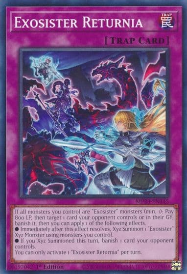 Exosister Returnia 25th Anniversary Tin: Dueling Heroes Mega Pack Yu-Gi-Oh! card