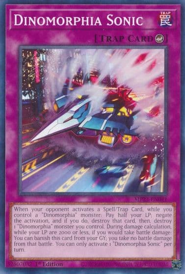 Dinomorphia Sonic 25th Anniversary Tin: Dueling Heroes Mega Pack Yu-Gi-Oh! card
