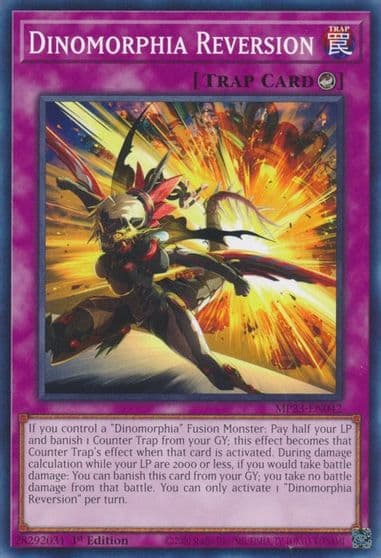 Dinomorphia Reversion 25th Anniversary Tin: Dueling Heroes Mega Pack Yu-Gi-Oh! card