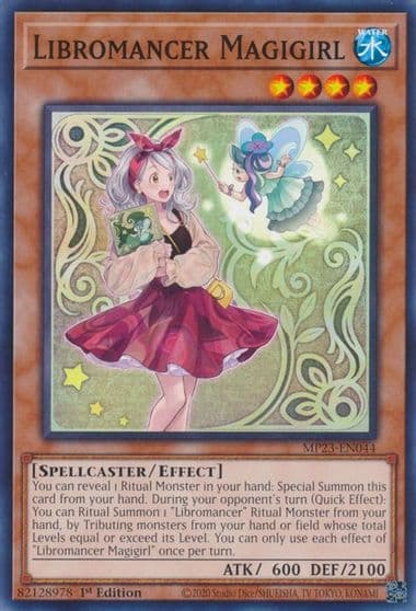 Libromancer Magigirl 25th Anniversary Tin: Dueling Heroes Mega Pack Yu-Gi-Oh! card