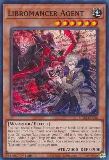 Libromancer Agent 25th Anniversary Tin: Dueling Heroes Mega Pack Yu-Gi-Oh! card