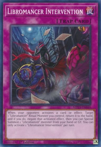 Libromancer Intervention 25th Anniversary Tin: Dueling Heroes Mega Pack Yu-Gi-Oh! card