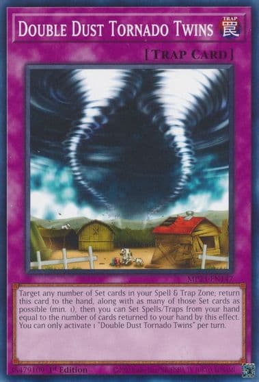 Double Dust Tornado Twins 25th Anniversary Tin: Dueling Heroes Mega Pack Yu-Gi-Oh! card