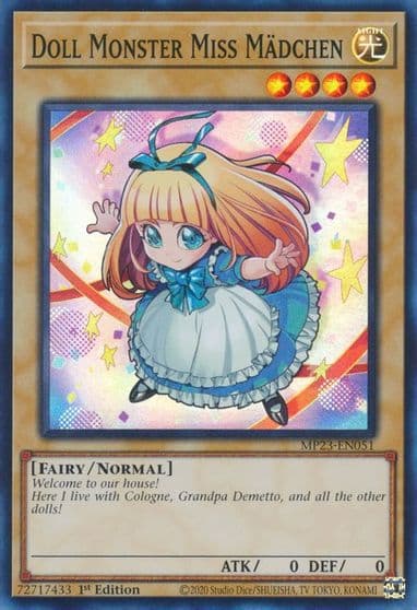 Doll Monster Miss Madchen 25th Anniversary Tin: Dueling Heroes Mega Pack Yu-Gi-Oh! card