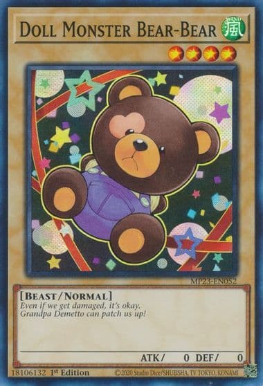 Doll Monster Bear Bear 25th Anniversary Tin: Dueling Heroes Mega Pack Yu-Gi-Oh! card