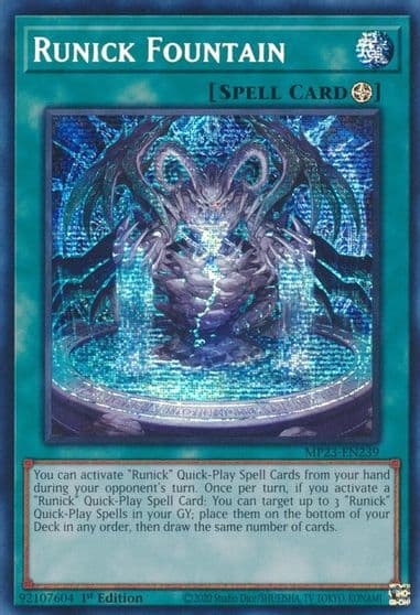 Runick Fountain 25th Anniversary Tin: Dueling Heroes Mega Pack Yu-Gi-Oh! card