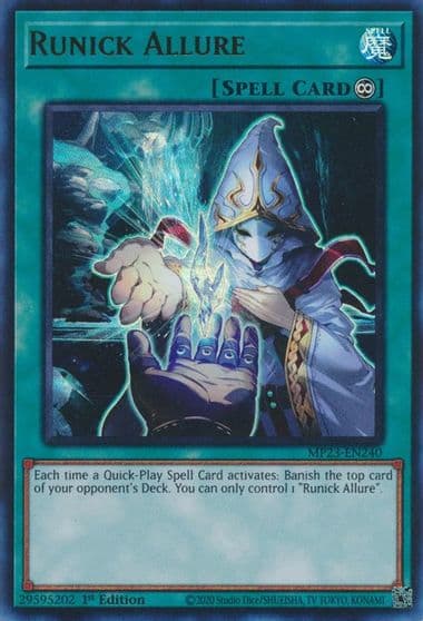 Runick Allure 25th Anniversary Tin: Dueling Heroes Mega Pack Yu-Gi-Oh! card