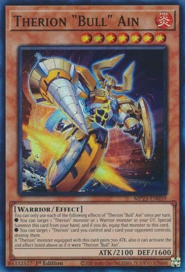 Therion Bull Ain 25th Anniversary Tin: Dueling Heroes Mega Pack Yu-Gi-Oh! card