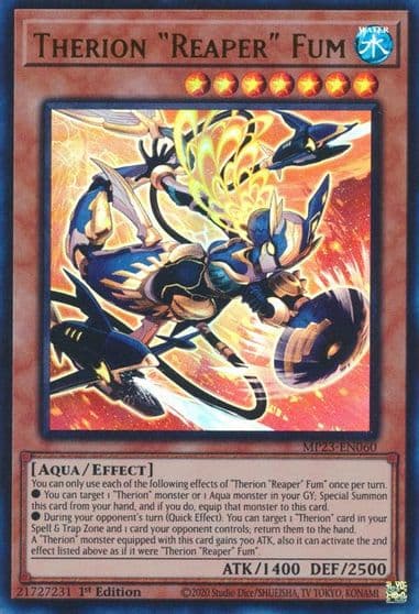 Therion Reaper Fum 25th Anniversary Tin: Dueling Heroes Mega Pack Yu-Gi-Oh! card
