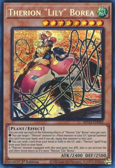 Therion Lily Borea 25th Anniversary Tin: Dueling Heroes Mega Pack Yu-Gi-Oh! card
