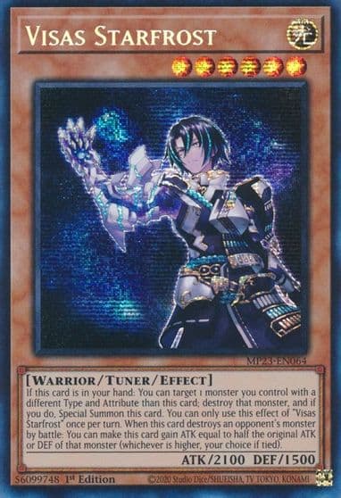 Visas Starfrost 25th Anniversary Tin: Dueling Heroes Mega Pack Yu-Gi-Oh! card