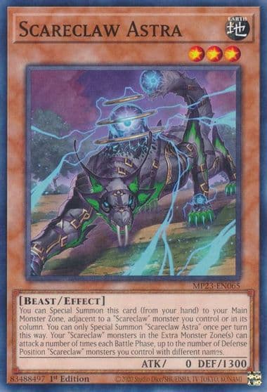 Scareclaw Astra 25th Anniversary Tin: Dueling Heroes Mega Pack Yu-Gi-Oh! card