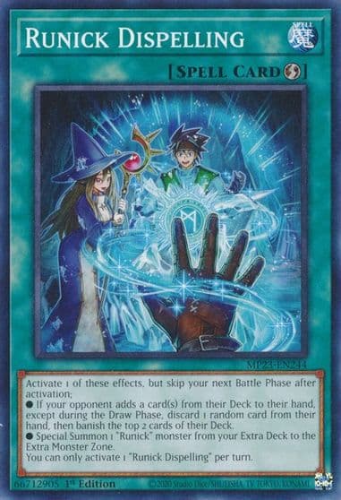 Runick Dispelling 25th Anniversary Tin: Dueling Heroes Mega Pack Yu-Gi-Oh! card