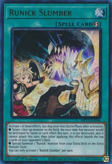 Runick Slumber 25th Anniversary Tin: Dueling Heroes Mega Pack Yu-Gi-Oh! card