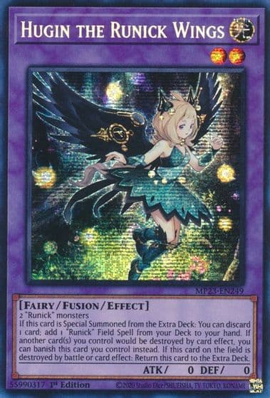 Hugin the Runick Wings 25th Anniversary Tin: Dueling Heroes Mega Pack Yu-Gi-Oh! card