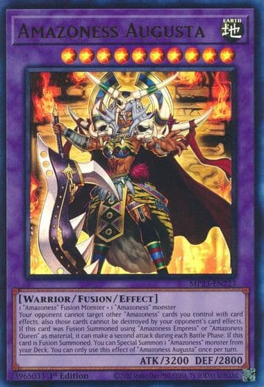Amazoness Augusta 25th Anniversary Tin: Dueling Heroes Mega Pack Yu-Gi-Oh! card