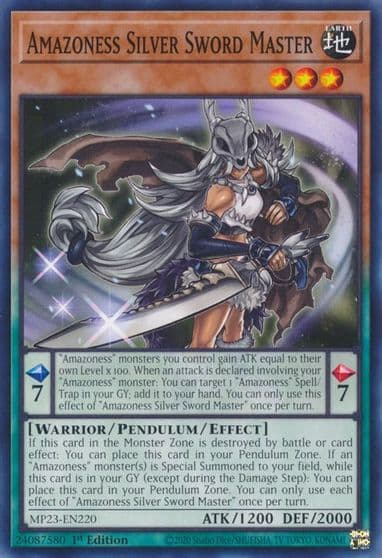 Amazoness Silver Sword Master 25th Anniversary Tin: Dueling Heroes Mega Pack Yu-Gi-Oh! card