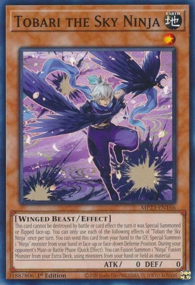 Tobari the Sky Ninja 25th Anniversary Tin: Dueling Heroes Mega Pack Yu-Gi-Oh! card