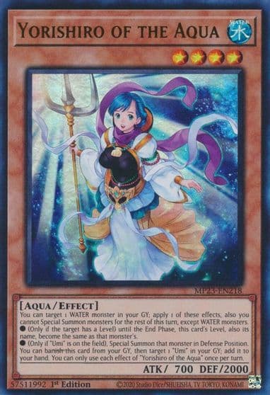 Yorishiro of the Aqua 25th Anniversary Tin: Dueling Heroes Mega Pack Yu-Gi-Oh! card
