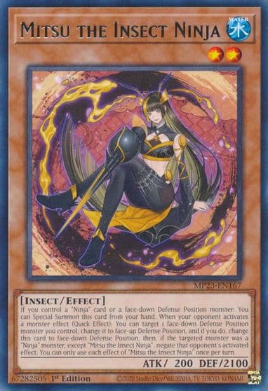 Mitsu the Insect Ninja 25th Anniversary Tin: Dueling Heroes Mega Pack Yu-Gi-Oh! card