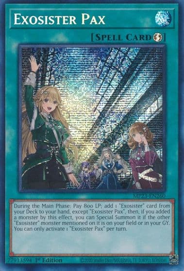 Exosister Pax 25th Anniversary Tin: Dueling Heroes Mega Pack Yu-Gi-Oh! card