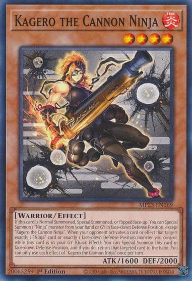 Kagero the Cannon Ninja 25th Anniversary Tin: Dueling Heroes Mega Pack Yu-Gi-Oh! card