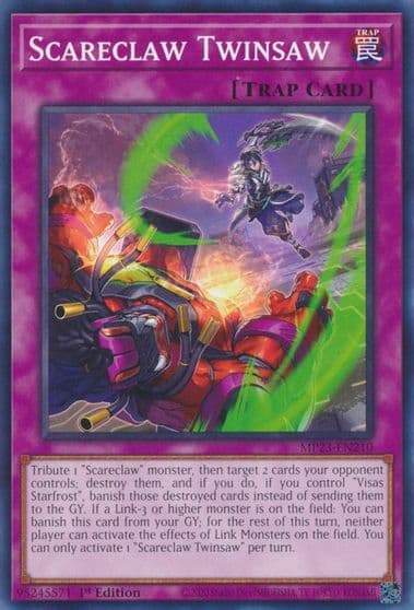 Scareclaw Twinsaw 25th Anniversary Tin: Dueling Heroes Mega Pack Yu-Gi-Oh! card