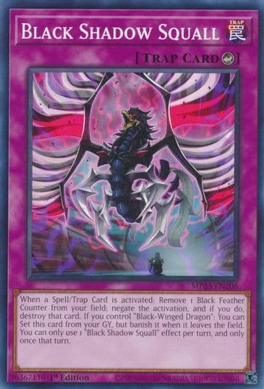 Black Shadow Squall 25th Anniversary Tin: Dueling Heroes Mega Pack Yu-Gi-Oh! card