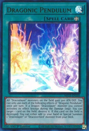 Dragonic Pendulum 25th Anniversary Tin: Dueling Heroes Mega Pack Yu-Gi-Oh! card