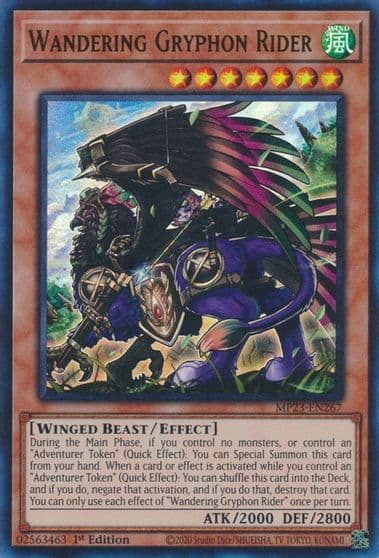 Wandering Gryphon Rider 25th Anniversary Tin: Dueling Heroes Mega Pack Yu-Gi-Oh! card