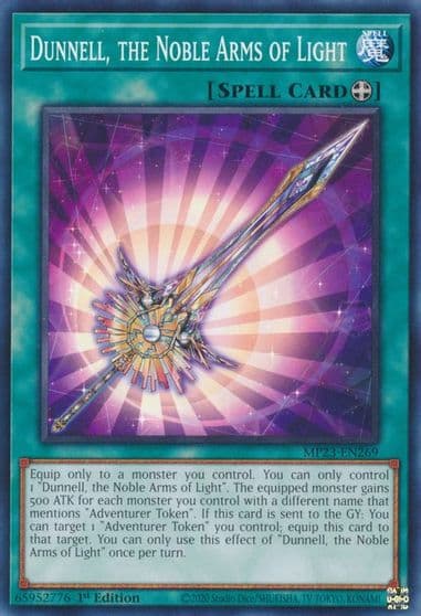 Dunnell the Noble Arms of Light 25th Anniversary Tin: Dueling Heroes Mega Pack Yu-Gi-Oh! card