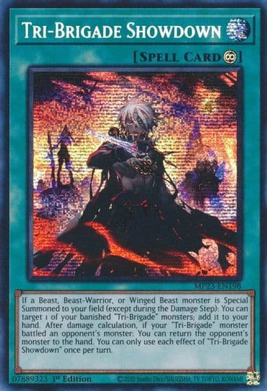 Tri Brigade Showdown 25th Anniversary Tin: Dueling Heroes Mega Pack Yu-Gi-Oh! card