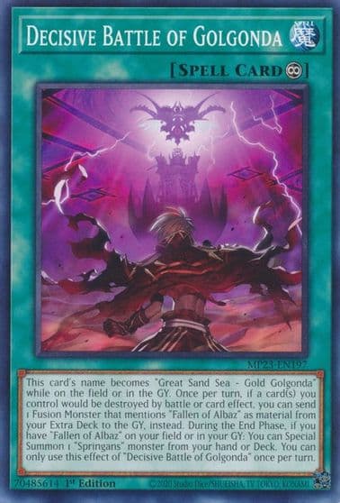 Decisive Battle of Golgonda 25th Anniversary Tin: Dueling Heroes Mega Pack Yu-Gi-Oh! card