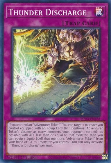 Thunder Discharge 25th Anniversary Tin: Dueling Heroes Mega Pack Yu-Gi-Oh! card