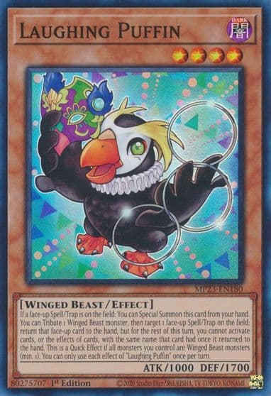 Laughing Puffin 25th Anniversary Tin: Dueling Heroes Mega Pack Yu-Gi-Oh! card