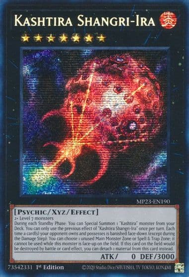 Kashtira Shangri Ira 25th Anniversary Tin: Dueling Heroes Mega Pack Yu-Gi-Oh! card