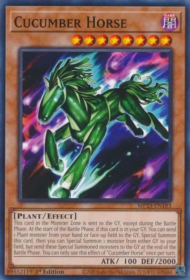 Cucumber Horse 25th Anniversary Tin: Dueling Heroes Mega Pack Yu-Gi-Oh! card