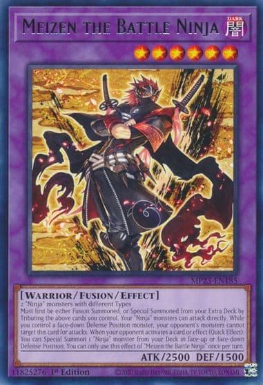 Meizen the Battle Ninja 25th Anniversary Tin: Dueling Heroes Mega Pack Yu-Gi-Oh! card