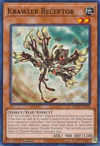 Krawler Receptor 25th Anniversary Tin: Dueling Heroes Mega Pack Yu-Gi-Oh! card