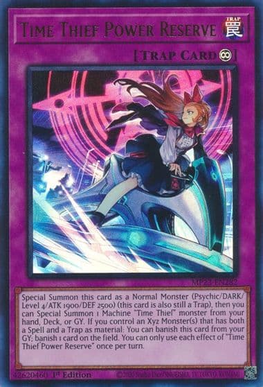 Time Thief Power Reserve 25th Anniversary Tin: Dueling Heroes Mega Pack Yu-Gi-Oh! card