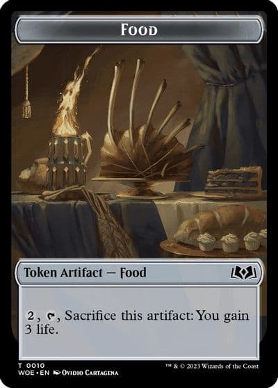 Food 0010 Token Wilds of Eldraine Magic card