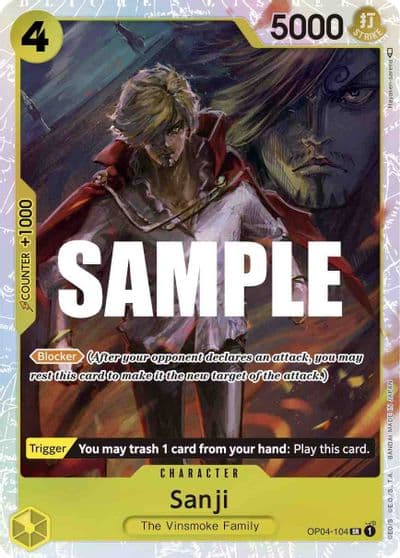Sanji 104 Kingdoms of Intrigue One Piece card