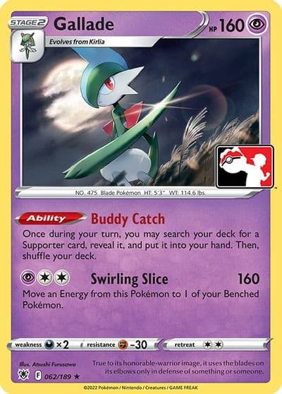 Gallade Prize Pack Series Cards Pokemon card