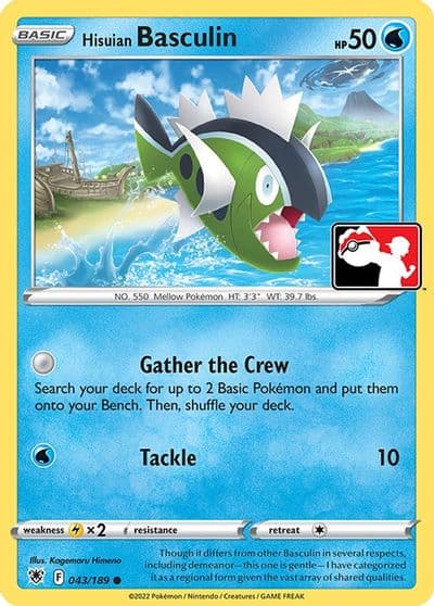 Hisuian Basculin Prize Pack Series Cards Pokemon card