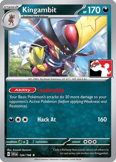 Kingambit Prize Pack Series Cards Pokemon card