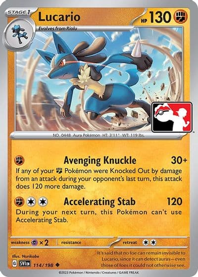 Lucario Prize Pack Series Cards Pokemon card
