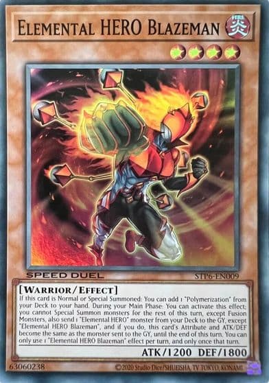 Elemental HERO Blazeman Speed Duel: Tournament Pack 6 Yu-Gi-Oh! card