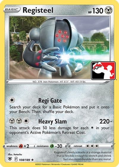 Registeel Prize Pack Series Cards Pokemon card