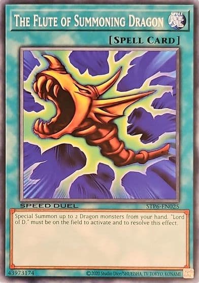The Flute of Summoning Dragon Speed Duel: Tournament Pack 6 Yu-Gi-Oh! card